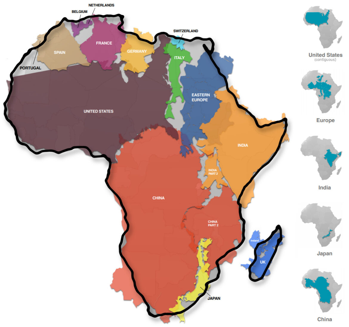 Cartographie : l’Union africaine milite pour une représentation fidèle de la taille de l’Afrique
