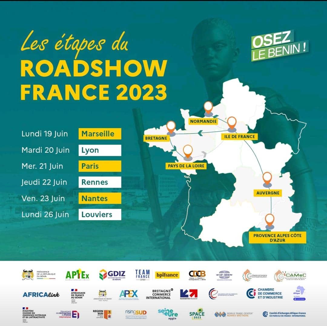 “Osez le Bénin ! Roadshow France 2023” : découvrir les opportunités d’investissement dans un marché dynamique en plein essor
