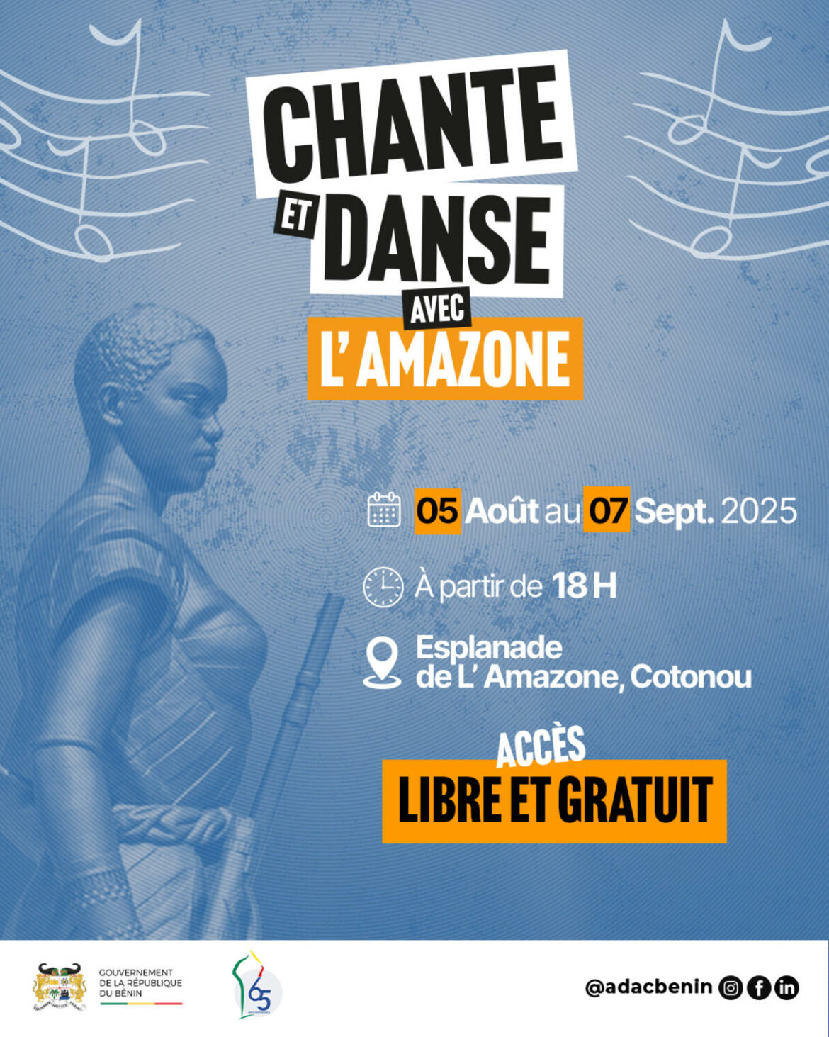 Bénin – 3ème édition de « Chante et Danse avec l’Amazone » : Top, c’est parti !