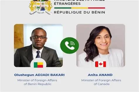 Déclaration commune entre le Bénin et le Canada : une nouvelle étape d’un partenariat stratégique